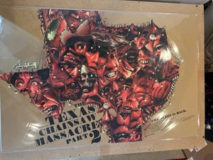 The Texas Chainsaw Massacre Part 2 17 Tobin Variant 24"x36" #5/75  - Picture 1 of 5