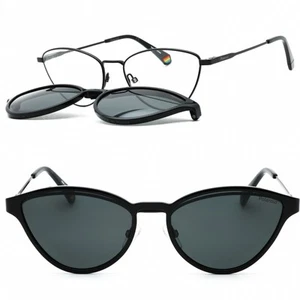Polaroid Sonnenbrille mit Clip-On PLD 6158 / CS 807 / M9 schwarz 55-17-145 polarisiert - Bild 1 von 9