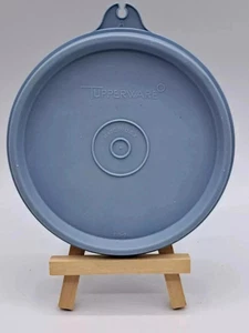 Tapa de repuesto vintage Tupperware #215 azul 4,25" redonda - Imagen 1 de 2