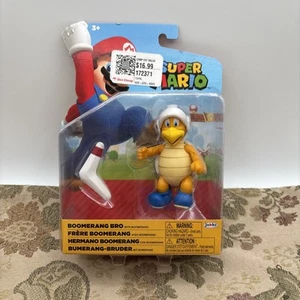 Figura Jakks Super Mario 4" pulgadas World of Nintendo Boomerang Bro con boomerang Nuevo - Imagen 1 de 2