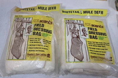 2 H.S. Bolsa de aderezo de campo Scents cola blanca mula ciervo modelo de alta resistencia 01070 Foto 1 de 3