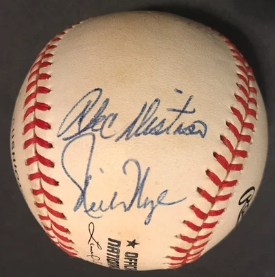 1969 Chicago Cubs Team Signed Baseball 7 Sigs 1990s Old Timers Game Ball Distaso - Image 1 of 4