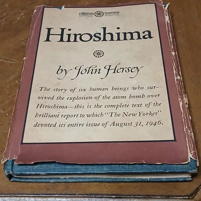 Hiroshima by John Hersey 1946 First Edition HC w/ Dust Jacket Vintage Book Foto 1 de 4
