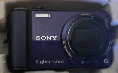 Sony Cyber-shot DSC-H70 Blue Original Box Accessories Battery Charger used once - Image 1 of 4