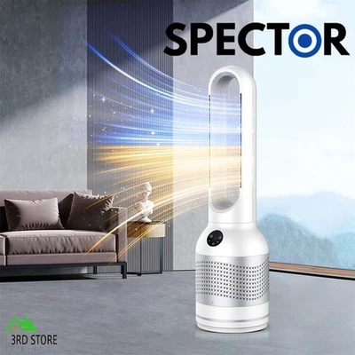 Spector 3 in 1 Bladeless Tower Fan Heater Cooler Purifying HEPA Oscillating - image 1 of 4