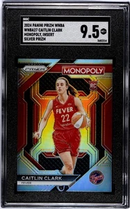 2024 Panini Prizm Monopoly Caitlin Clark RC Silver Prizm #WNBA27 SGC 9.5 - Picture 1 of 2