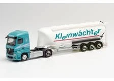 HERPA, MERCEDES Actros 4x2 con rimorchio polvere KLEINWACHTER a 3 assi, 1/87,... - Immagine 1 di 1