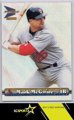 2000 Pacific Prism #122 Mark McGwire Rapture prata D3 - Imagem 1 de 2