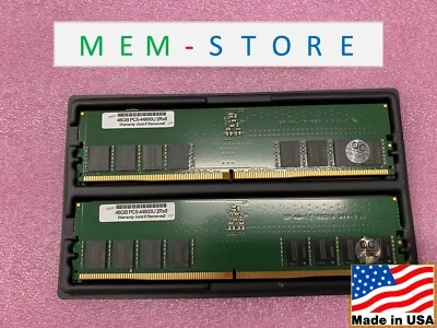 96GB 2x48GB DDR5-5600MHz UDIMM KVR56U46BD8K2-96 Compatible Replacement Memory - Image 1 of 4