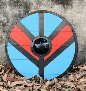 Mittelalterlich Viking Lagertha Shield, Ritter Battle Bereit Rund Shield - Bild 1 von 6