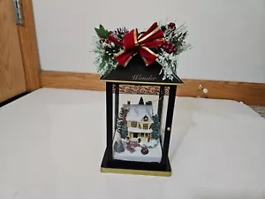 Thomas Kinkade Lantern WONDER Bradford Exchange Christmas Sparkle Of The Season - Picture 1 of 8