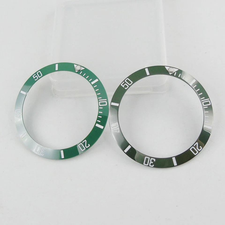 Light Green New 38MM*30.6MM Watch Ceramic Bezel Insert Fit 40MM GMT SUB Watch - Image 1 of 4