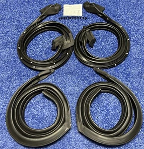 1968 1969 Camaro Firebird Door Roof Rail Weatherstrip Kit 4pc LH RH 68 69 - Picture 1 of 4