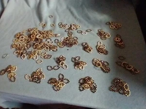Vintage Swarovski Kristalle Intarsien Messing Ovale - Bild 1 von 4