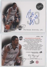 2008 Press Pass Signings Silver /199 Patrick Ewing Jr #PPS-PE Rookie Auto RC