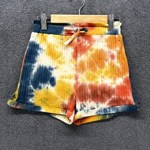Shein Shorts Girls 8 Y Tie dye cuffed Stretch Elastic Waist Hi Rise summer beach - Picture 1 of 11