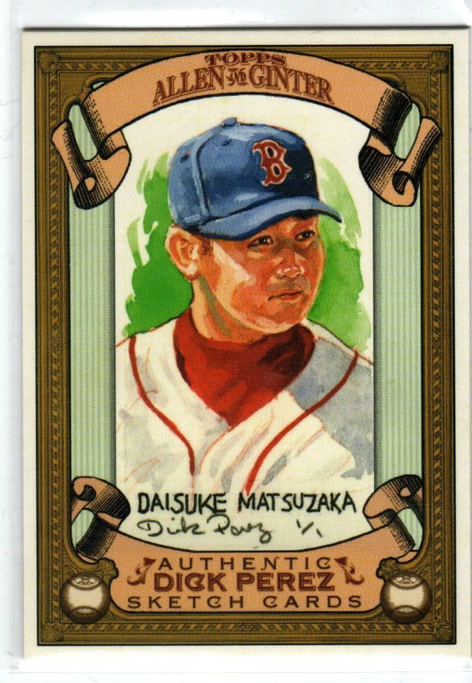 2007 Topps Allen and Ginter Dick Perez #4 Daisuke Matsuzaka (ref 146008) - Image 1 of 1