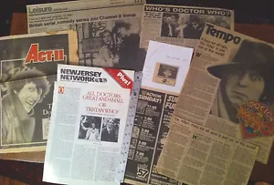 Dr Who, articolo di giornale ritaglio stampa DAGLI USA 80s, TOM BAKER, scrapbook,mag - Foto 1 di 12
