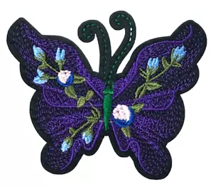 Patch Sew On Clothing Backpacks Biker Jackets COAT Butterfly Embroidered A116 - Picture 1 of 3