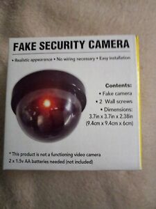 Security Camera Fake Faux Crime Deter Battery Operated! Batteries Included!