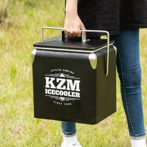 [KAZMI} 13L High Performance Cooler Black Cube Camping Stainless Steel Outdoor - Picture 1 of 6