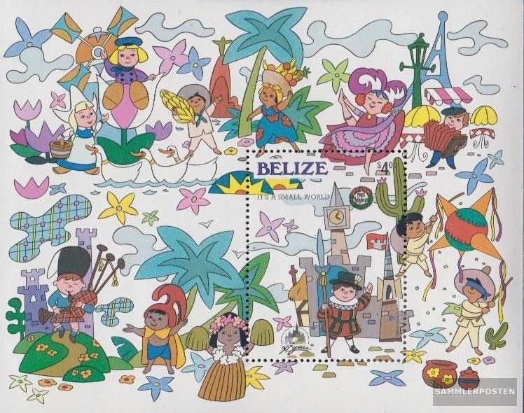 Belice Block74 MNH 1985 Disneyland Foto 1 de 1