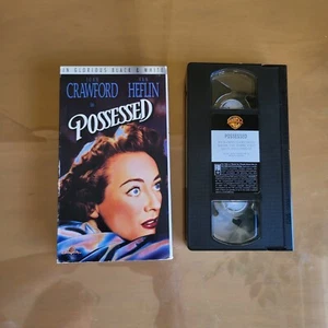 Possessed 1947 VHS 1991 Joan Crawford Van Heflin Raymond Massey Warner B&W Noir - Imagen 1 de 6