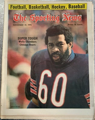 27/11/1976 The Sporting News - Wally Chambers Chicago Bears, Walter Payton Foto 1 de 4