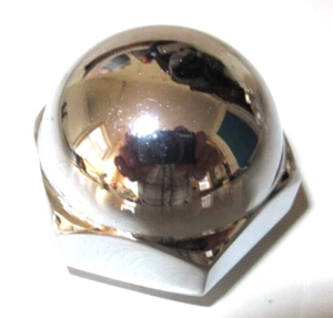 CHROME FORK STEM ACORN NUT, 1"X24 THREAD, FX FXST FL FXWG DYNAWG - Bild 1 von 2