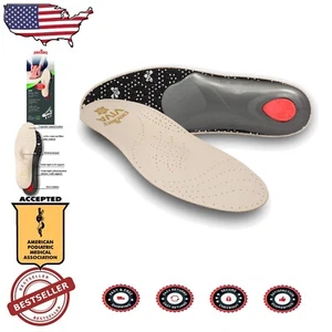 Viva Leather Insoles with Metatarsal Support - Odor Control & Pain Relief, EU 41 - Picture 1 of 9