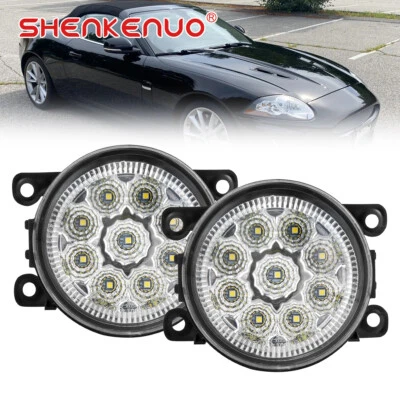 Parachoques delantero de conducción para Jaguar XK 2009-2010 luz antiniebla lente transparente lámpara 2 piezas Foto 1 de 4