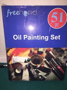 51 Pc Oil Painting Set Freehand Brand New Open box - Picture 1 of 4
