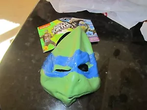 Nickelodeon Teenage Mutant Ninja Turtles Leonardo Rubies Adult Mask Rubber New - Picture 1 of 4