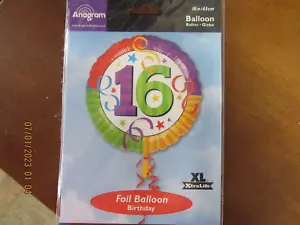 #16 Foil Balloon #115110, 18 in Balloon - Picture 1 of 4