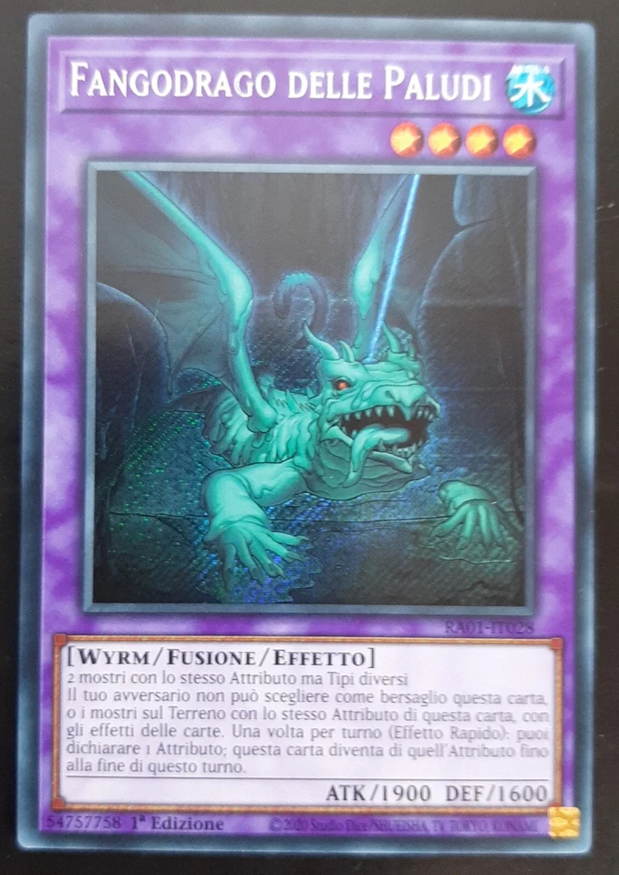 FANGODRAGO DELLE PALUDI Rara Segreta in Italiano RA01-IT028 YUGIOH - Immagine 1 di 1