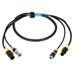 DMX Power 2in1 Combine Cable with Powercon True1 Connector 3pin 3x2.5mm 1.5meter - Picture 1 of 9