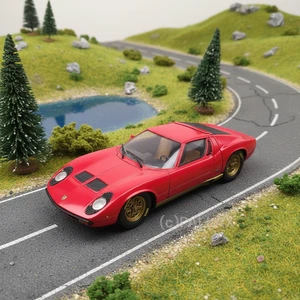 ANSON LAMBORGHINI MIURA 1:18 ROT METALL DIE-CAST - Bild 1 von 3