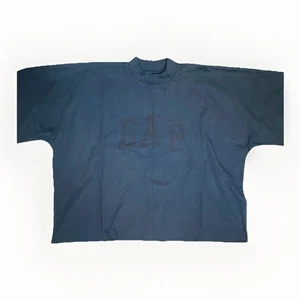 Yeezy Gap Men's Engineered by Balenciaga Dove 3/4 Sleeve Tee Dark Blue Sz L - Picture 1 of 5