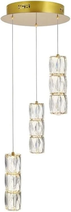 Elegante Iluminación 3500D3RG Polaris LED 12 pulgadas Oro Colgante Luz de Techo Foto 1 de 3