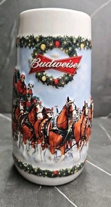 Budweiser 2009 Clydesdale Holiday Stein edición limitada coleccionable CS699 - Imagen 1 de 5
