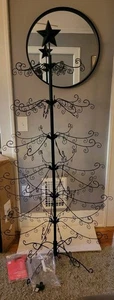 BCP 6'4 Wrought Christmas Tree Ornament Display Stand Holder Hang Wire Hook OB - Picture 1 of 12