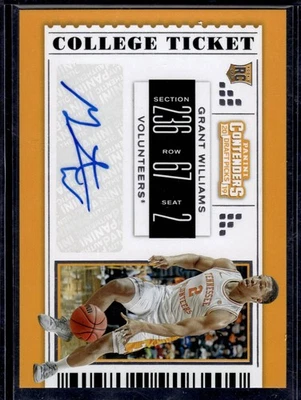 2019 Panini Contenders Draft Picks Grant Williams #75 Tennessee Volunteers - Image 1 of 2