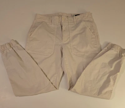 Banana Republic Ankle Jogger Pants  Size 8P Light Khaki Pants - Image 1 of 4