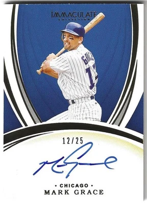 2020 Panini Immaculate Collection #IS-MG Mark Grace Immaculate Signatures #/25 - Imagem 1 de 2