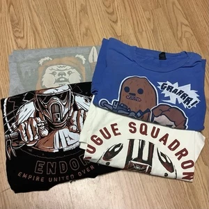 4 Star Wars Men’s 2XL Tshirts lot Han Chewy Ewok Scout Trooper Rogue Squad - Picture 1 of 9
