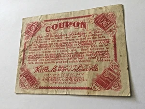 Tabakgutschein Roter Mann 1915 - Bild 1 von 6