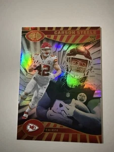 Carson Steele RC 2024 Panini Illusions Base Rookie Card-#44 Kansas City Chiefs - Picture 1 of 2
