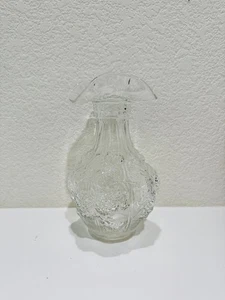 Imperial Glass Ohio Ruffled Grape Leaf Pressed Glass Vase, IG Marked, 9" Tall - Bild 1 von 7