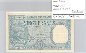 BILLET FRANCE - 20 FRANCS BAYARD - 9-9-1918 - Picture 1 of 2