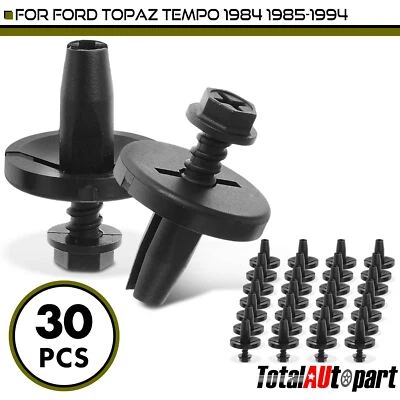 30 peças clipes de retenção de isolamento de capô para Ford Topaz Tempo 84-94 4,76 mm náilon - Imagem 1 de 4